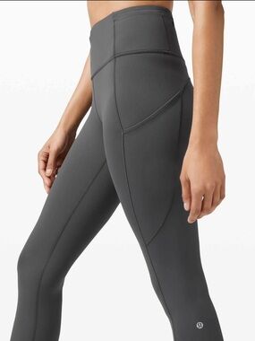 Lululemon Fast and Free Tight II 25" Graphite Grey
